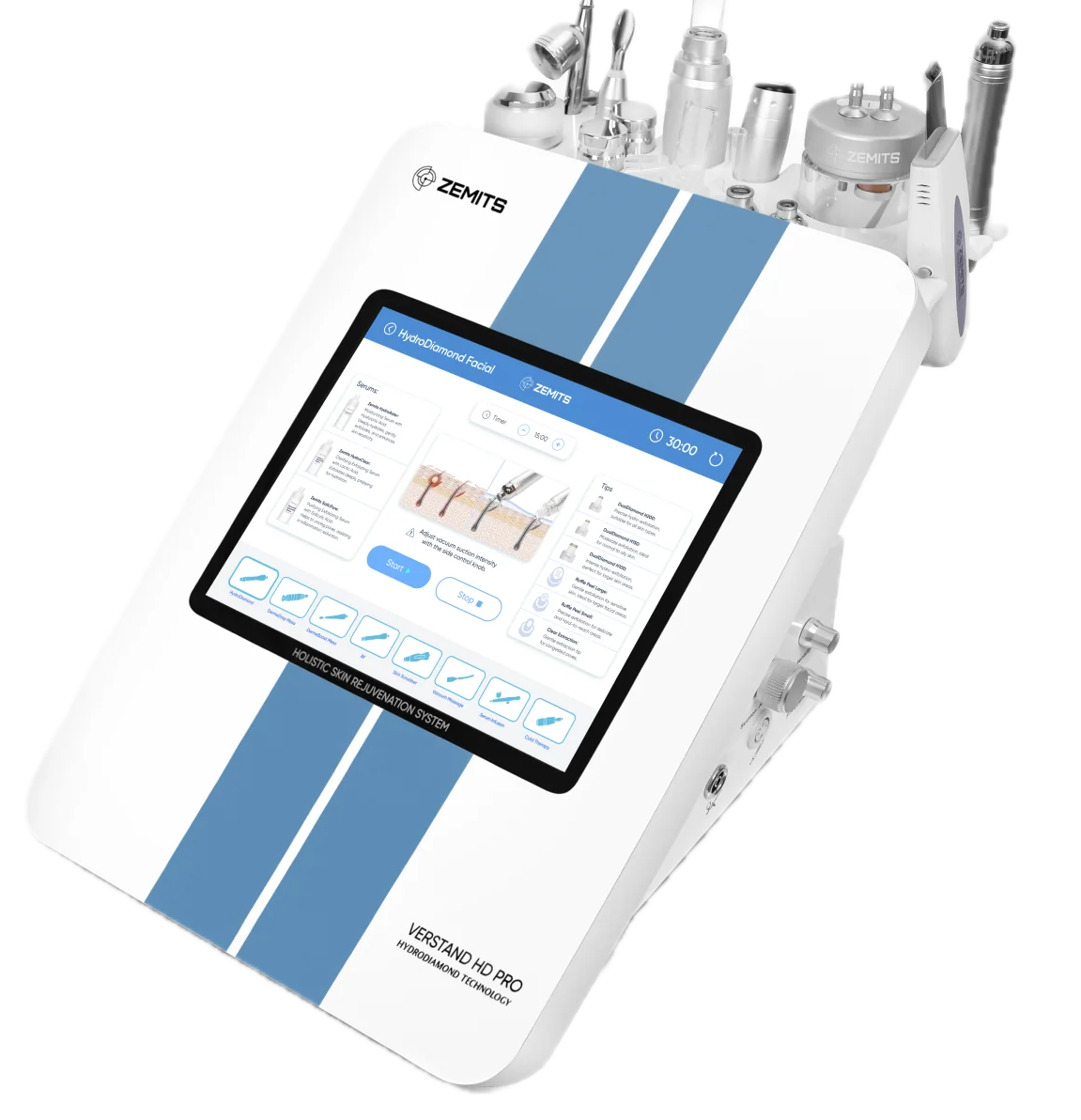 Zemits VersaStand HD multi modality facial device used for customized treatments at Arch + Skin.
