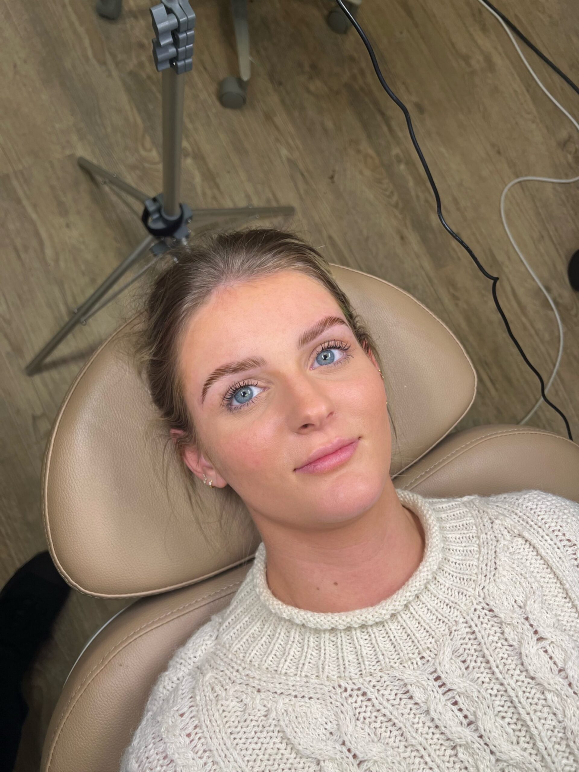 Brow lamination in Dallas at Arch + Skin — natural lifted result with soft texture and healthy shine.